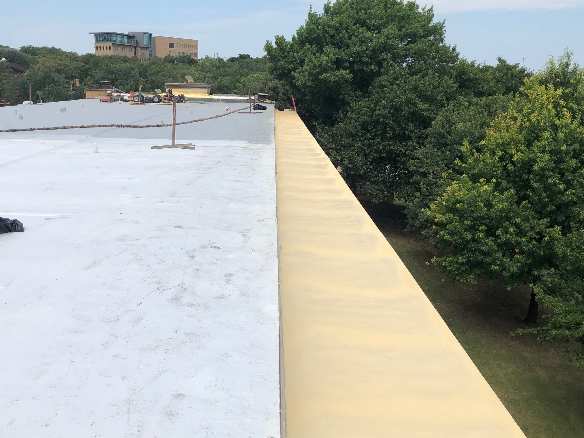Industrial Residue Roof Damage